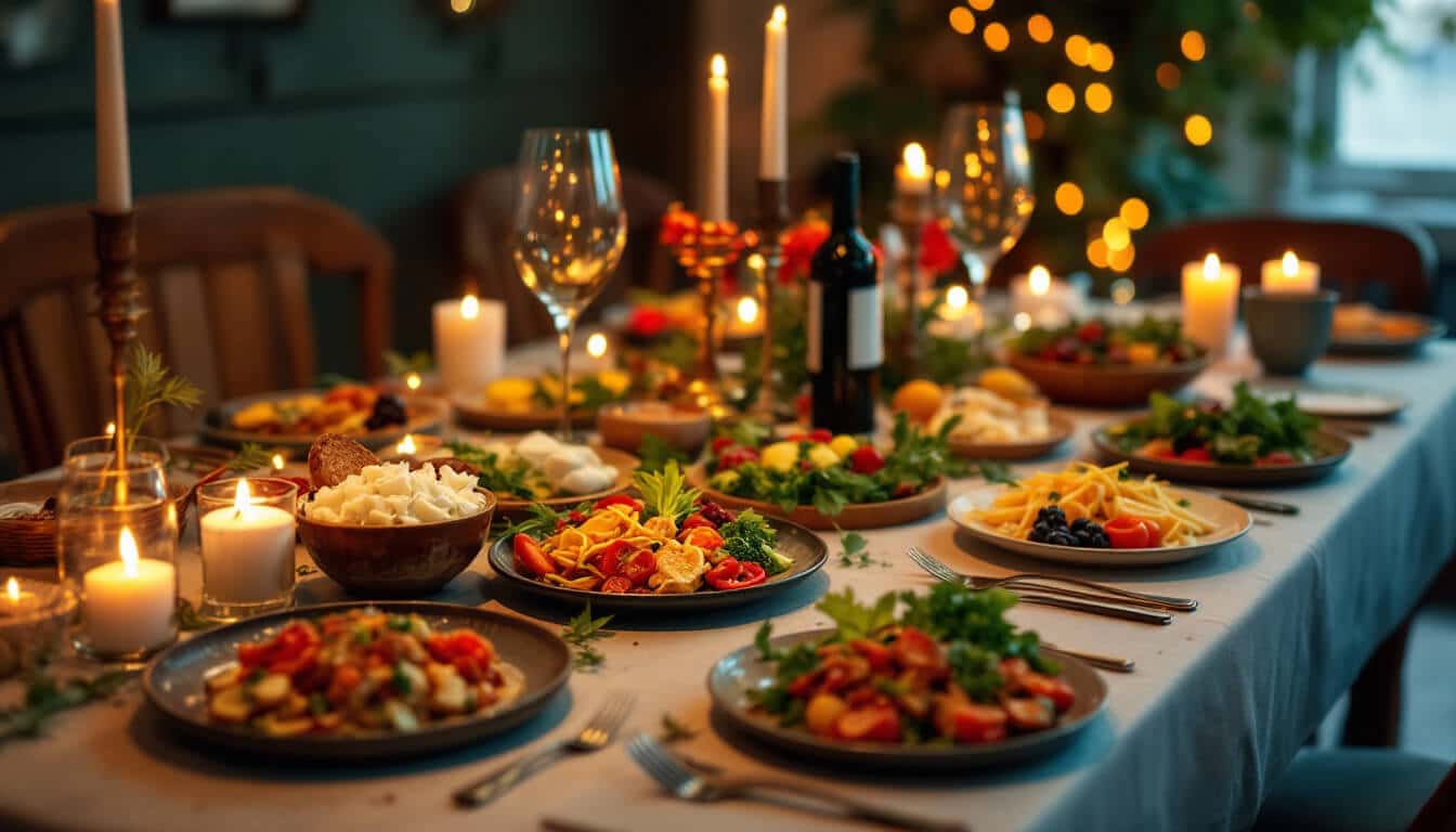 mesa de navidad completa