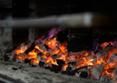 brasas para carne a la parrilla