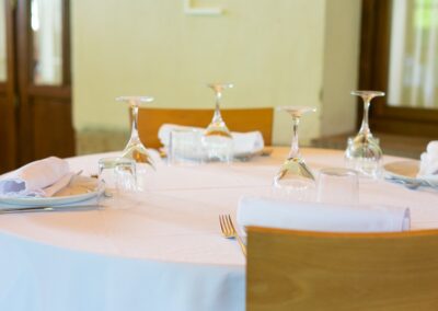 mesa del comedor del asador