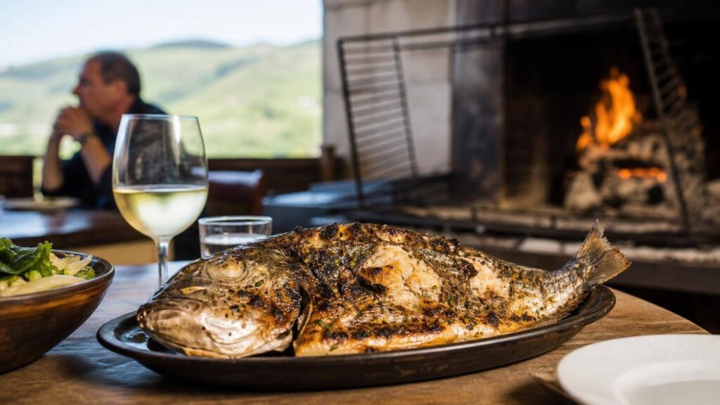 pescado a la brasa